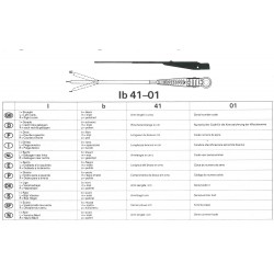 Alfa-Fiat-Lancia Braccio Tergicristallo [295mm] Fig.8 Acciaio Lucido Nuovo ARMAN 70560570-295A New Nos