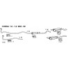 Opel Corsa A S83 10-11-13-14cc  82-93 Marmitta Silenziatore Centrale FONOS CD5970 852029-852181-852318 New From Old Stock