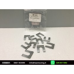 Kit [10pezzi] Quick Brake Ferma Tubo Freni Supporto Flessibile Freni Molletta Freni Universale Metallo Zincato New Nos