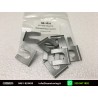 Kit [10pezzi] Quick Brake Ferma Tubo Freni Supporto Flessibile Freni Molletta Freni Universale Metallo Zincato New Nos