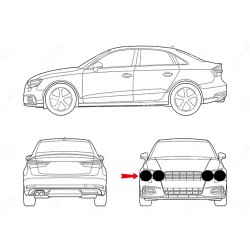 Alfa Sud Sprint Fanale Anabbagliante Destro Esterno Ø 150 Lampada H1 + Posizione CARELLO-698-03150816