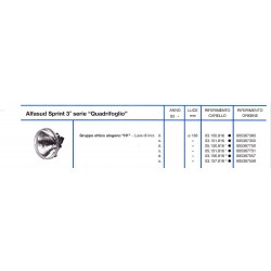 Alfa Sud Sprint Fanale Anabbagliante Destro Esterno Ø 136 Lampada H1 + Posizione CARELLO-698-03150816
