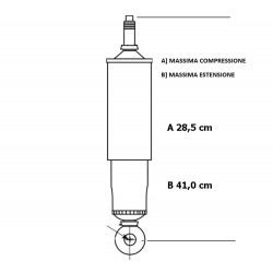 Fiat 1300/1500-125-132-Argenta-125 Polenz Coppia Ammortizzatori Anteriori DX-SX Kayaba Premium New Nos