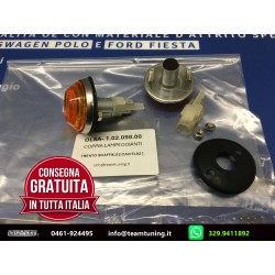 Coppia Fanalini Freccia Lampeggiatore Laterale Arancio Fiat 500 1300 1500 OLSA 1200056202-10209800-4053995 New From Old Stock