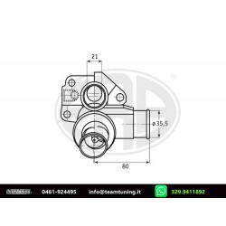 Fiat Ritmo-Regata-Uno-11-13-15cc Elba Termostato Valvola Termostatica Behr-626987-52185 New From Old Stock