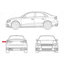 BMW E23 Serie 7 Vetro Trasparente Fanale Posteriore Sinistro 63211368209-1368209-1420057-22067