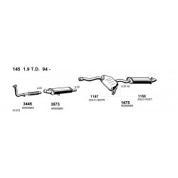 Fiat Tipo-Tempra Lancia Delta Dedra 19td 90-99 Tubo Collettore Con Flessibile CISAM-293901-60811629-7660967-7677837