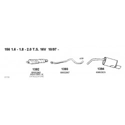 Alfa Romeo AR156 1.8 16v TS 97-00 EURO2 Catalizzatore Ceramico MAGNAFLOW-1392-CD1392-60652863