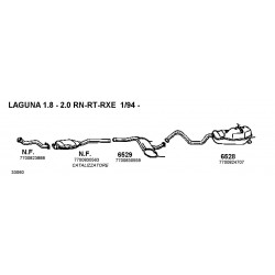 Renault Laguna I 1.8-2.0 93-01 Catalizzatore Ceramico NuovoAS-CARSOUND-6502-CD6502-7700411757-7700427341-7700830563
