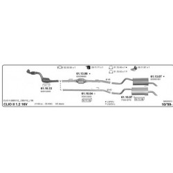 Renault Clio1.2cc Renault Kangoo 1.2cc 99-03 Catalizzatore Ceramico Nuovo MAGNAFLOW-65159-CD65159-7700847362-7700847363