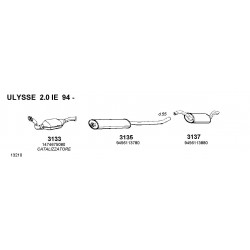 Fiat Ulisse-Citroën Evasion-Peugeot 806 2.0cc 94-02 Catalizzatore Ceramico Nuovo WALKER-3133-CD3133-9805859680