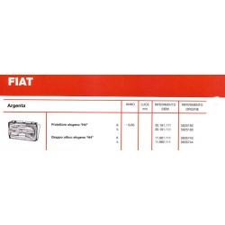 Fiat Argenta 06/83 Gruppo Ottico Anteriore Sinistro Lampada H4 SIEM-P30181-30191.0111.0-5925183