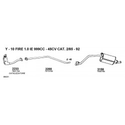 Lancia Y10 Fiat Panda 141 4x4 Catalizzatore Ceramico Nuovo MIVV-2233-CD2233-7577350-7607704