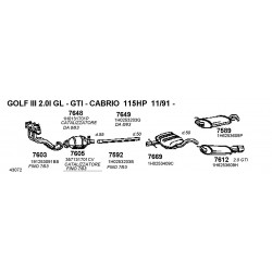 Vw Golf-Corrado-Passat Seat Toledo 1.8-2.0 16v 88-99 Catalizzatore Ceramico ORIGINALE-357131701C-CD7605