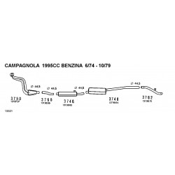 Fiat Campagnola Benzina 2.0cc Dal 74-Al 79 Tubo Collettore Nuovo 3750-1378737