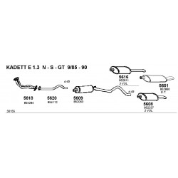 Opel Astra F 1.6-1.8-2.0GSI 92-98 Kadett E 82-93 Marmitta Silenziatore Scarico FONOS-5651-CD5651-5763-CD5763