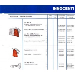 Innocenti Mini 90/120 74- Fanale Freccia  Anteriore Destro Con Portalampada CARELLO 11.398.716-11398716-16.398.000