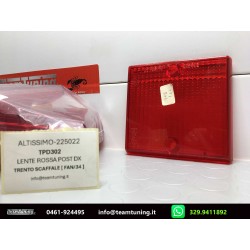 Fiat 132 Berlina 1° Serie Lente Rossa Centrale Fanale Posteriore Destro ALTISSIMO-225022-TPD302-New Old Stock