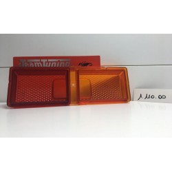 FIAT 128 PLASTICA FANALIO POSTERIORE  DX ROSSO ARANCIO STARS 1.110.00 NOS