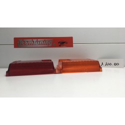 FIAT 128 PLASTICA FANALIO POSTERIORE  DX ROSSO ARANCIO STARS 1.110.00 NOS