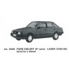 FORD ESCORT III LASER 80-86 MASCHERINA PARAFREDDO NUOVA ORIGINALE GEV 2608 NOS