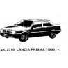 LANCIA PRISMA MOD.86-87 MASCHERINA SUPERIORE PARAFREDDO NUOVA ORIGINALE GEV 2716 NOS