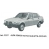 ALFA ROMEO GIULIETTA FINO DAL 78 AL 81 MASCHERINA PARAFREDDO NUOVA ORIGINALE GEV 2557 NOS