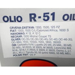 FIAT 1300 1500-POLSKI FIAT 125P OM TIGROTTO-LUPETTO- FILTRO OLIO TECNOCAR R51 NEW NOS