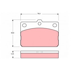 TOYOTA COROLLA BERLINA- SW 1970-1982 SERIE PASTIGLIA FRENO ASSALE ANTERIORE  JAPANPARTS PA-210AF-8033001122251