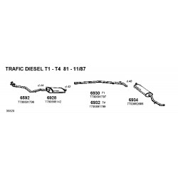 Renault Master T30-35 -Trafic T3-T5 Benzine e Diesel 81-95 Marmitta Silenziatore Centrale CD6928-WALKER New From Old Stock